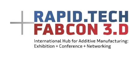 Rapid Tech plus FabCon 3.D Logo mit Claim